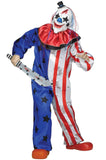 Fun World Evil Clown Costume, Large 12-14, Multicolor