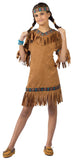 Fun World Native American Costume, Small 4-6, Brown
