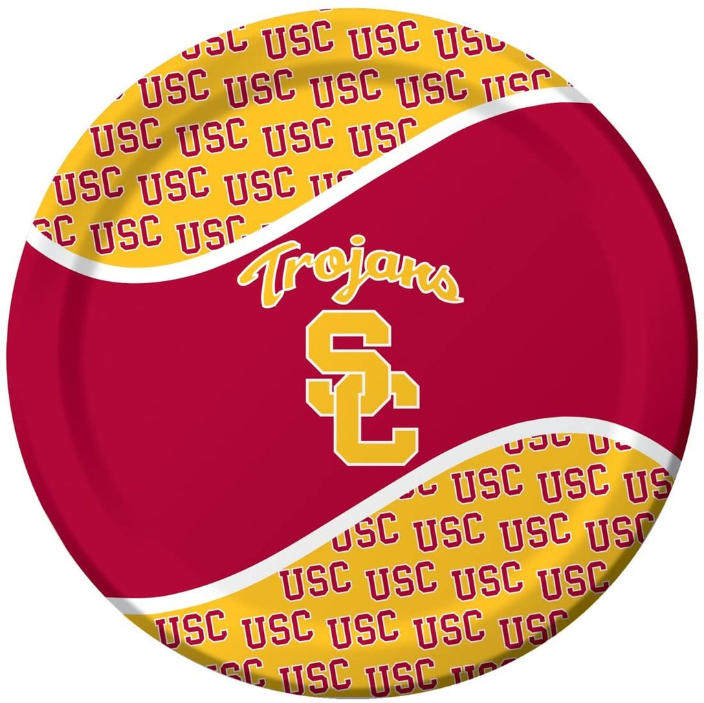 Creative Converting USC Trojans Dinner Paper Plates, 8-Count