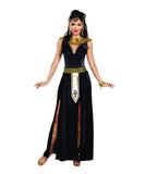 Dreamgirl Adult Cleopatra Costume for Women, Egyptian Goddess, Exquisite Cleopatra Halloween Costume, Black/Gold - X-Large
