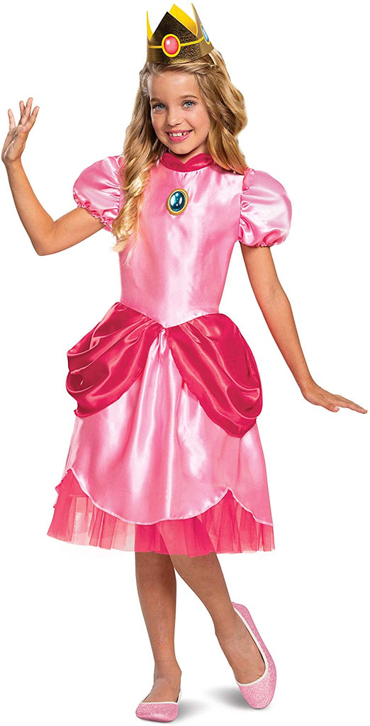 Girl's Super Mario Classic Princess Peach Costume