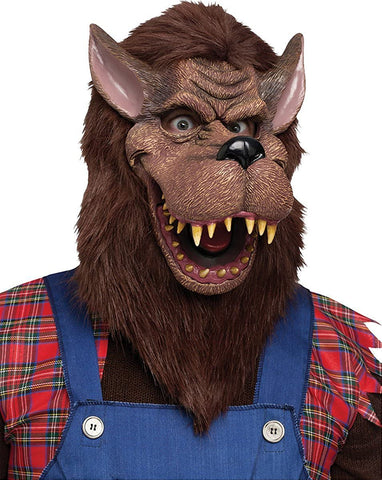 Fun World Unisex-Adult's Big Bad Wolf Mask Accessory, Multi, Standard