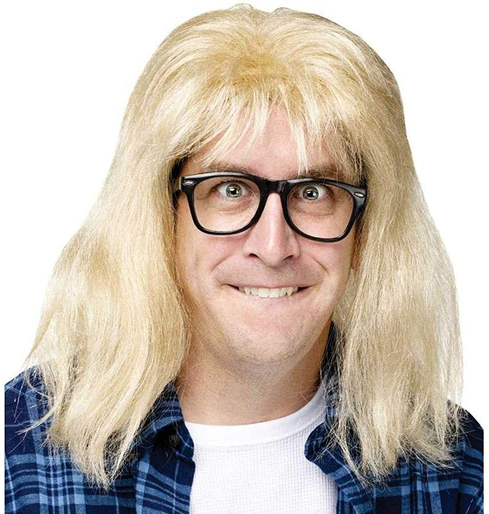 Holiday Times Unlimited Inc Saturday Night Live Garth Alger Halloween Costume Accessory Kit for Men, 2 Pieces