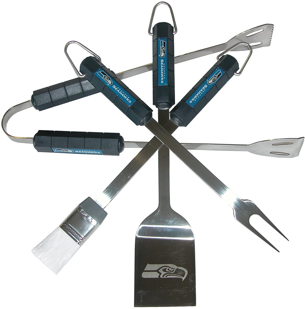 NFL Seattle Seahawks 4-Piece Barbecue Set