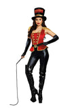 Dreamgirl Adult Ringmaster Costume, Womens Flirty Lion Tamer Circus Halloween Costume - X-Large