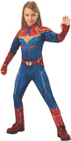 Girls Captain Marvel Hero Suit Deluxe Superhero Costume