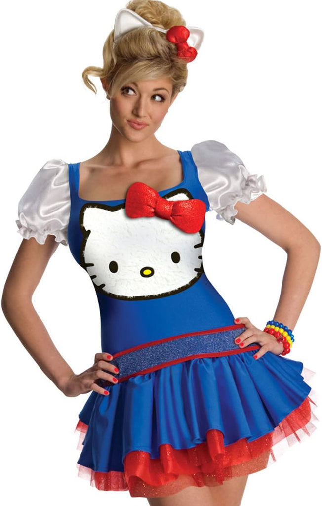 Hello Kitty Blue Classic Costume - Medium - Dress Size 10-12