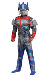 Optimus Prime Costume, Muscle Transformer Costumes for Boys, Padded Character Jumpsuit, Kids Size Extra Small (3T-4T)