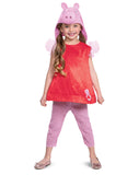 Disguise Peppa Pig Costume for Girls, Official Nick Jr Character Jumpsuit Dress and Hat, Classic Toddler Size Large (4-6x)