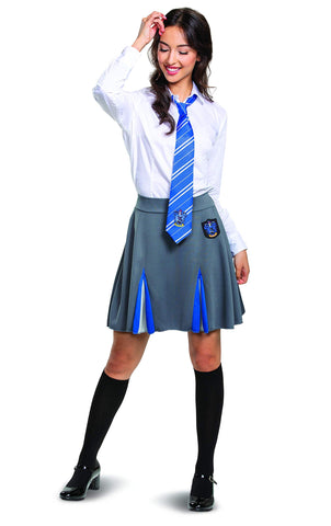 Disguise Women's Ravenclaw Skirt, Official Harry Potter Wizarding World House Themed Dress Bottom, Gray & Blue, XL (18-20)