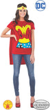 Rubie's Costume DC Comics Wonder Woman T-Shirt With Cape And Headband Red