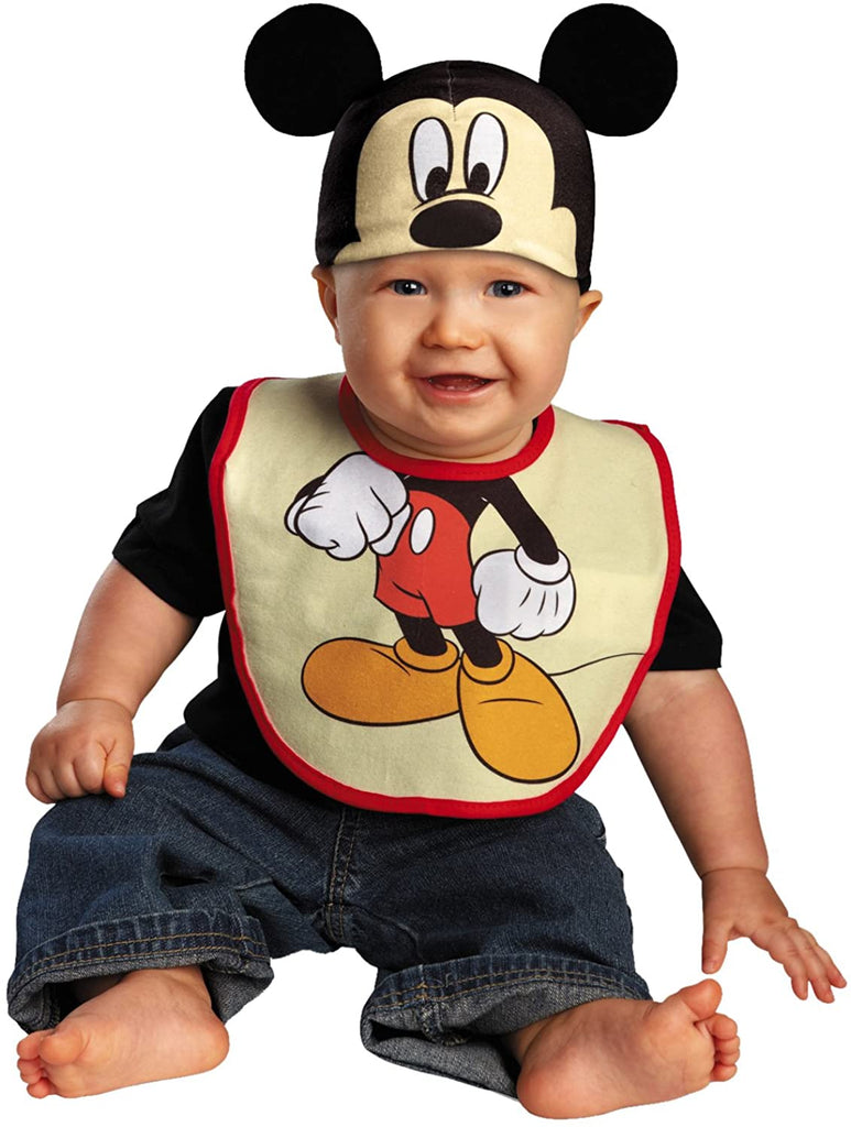 Disguise Drool Over Me Disney Mickey Mouse Infant Bib and Hat Costume