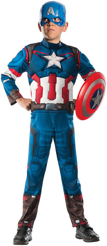 Avengers Ultron Captain America Muscle Costume Boy`s Size Medium 8-10