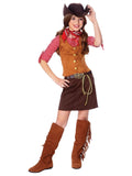 Official Costumes Girls Big Gun Slinger Costume, Medium (8-10)