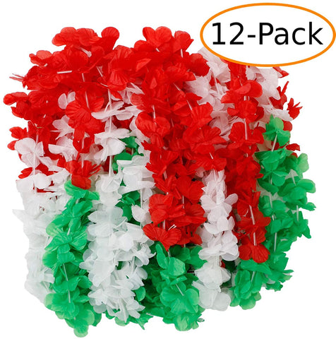 Fantasia 12 Hawaiian Leis (Leis, Green/red/White(Mexico))