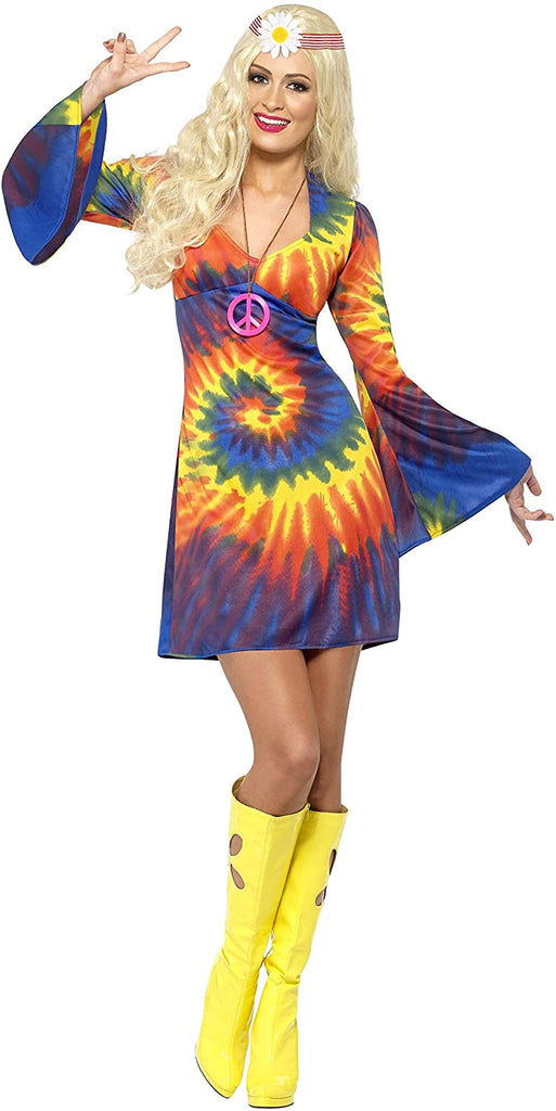Smiffy's 1960s Tie-Dye Hippie Adult Costume