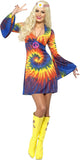 Smiffy's 1960s Tie-Dye Hippie Adult Costume
