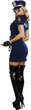 Dreamgirl Women's Officer Pat U. Down, Blue, L