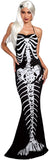 Dreamgirl Shell No Costume Dark Skeleton Mermaid Black N' White Dress SM-XL