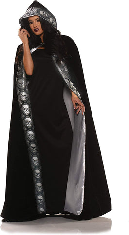 UNDERWRAPS Adult Velvet Skull Cape