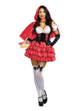 Dreamgirl Women's Red Riding Hood Costume, Red/Black, Large