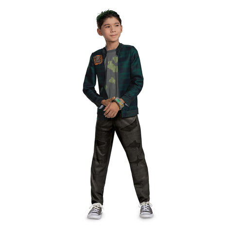 Zed Costume for Kids, Official Disney Zombies Costume 3 Outfit, Child Size Large (10-12)