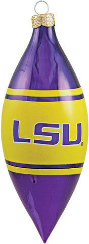NCAA LSU Fightin Tigers 3-Piece Glass Tear Drop Ornament Set