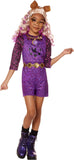 InSpirit Designs Monster High Kids Clawdeen Costume | Officially Licensed | Kids sizing available in S-XL | Purple romper with matching accessories, Small