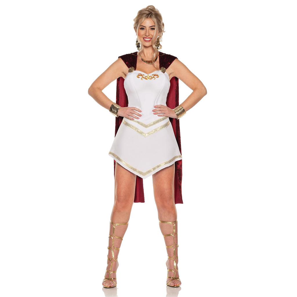 UNDERWRAPS Greek Toga Womens Costume - Greek Goddess Dress Costume with Cape, Gladiator Roman Togas Costumes and Accessories (Greek Goddess, Small 4-6)