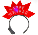 LED Happy New Year Half Starburst  Head Bopper