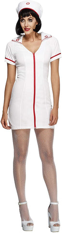 Smiffys Fever No Nonsense Nurse Costume (X-Small) White