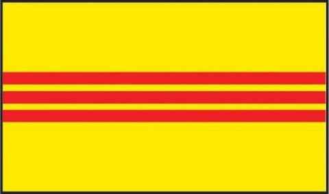 4" x 6" South Vietnam Soft Polyester Flag Banner