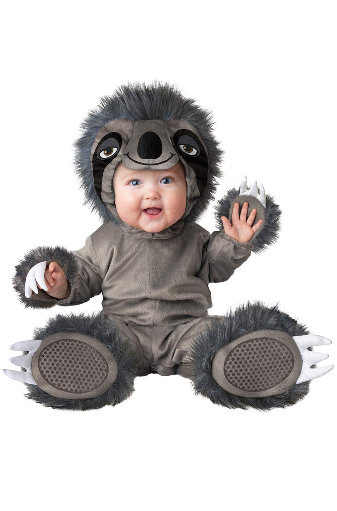 InCharacter Silly Sloth Infant Costume, X-Small (0-6) Grey