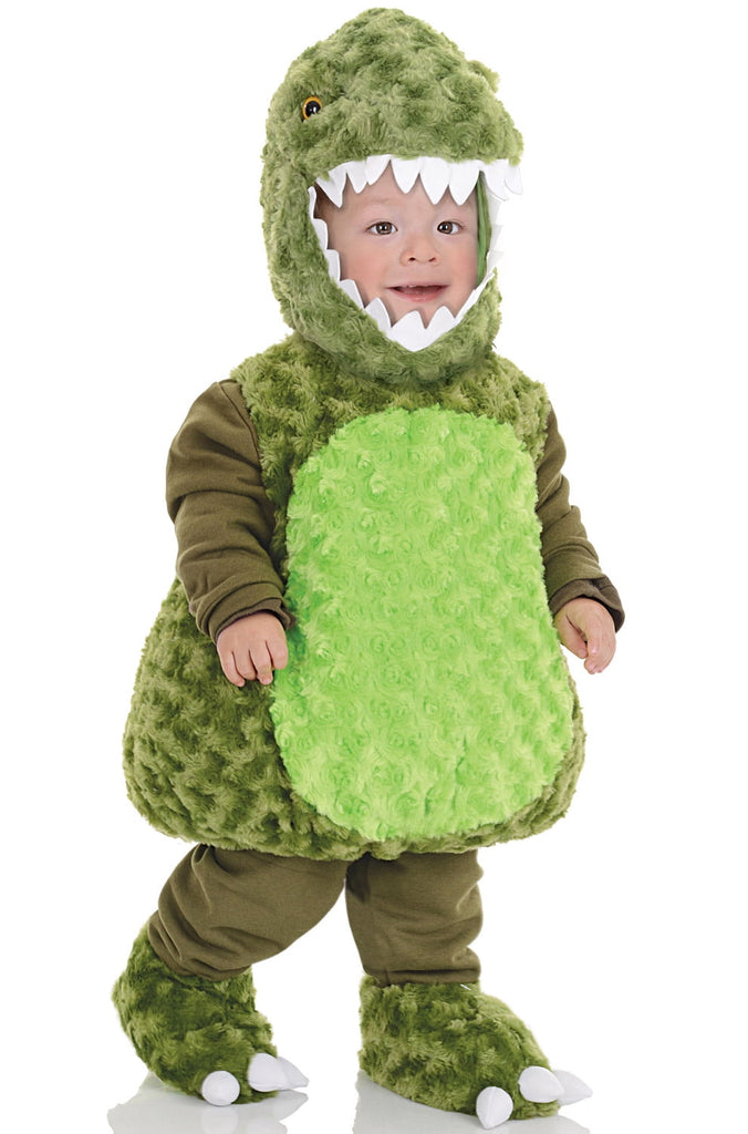 Underwraps Jumpsuit Toddler's T-Rex Belly Babies Costume, Green, Extra Large (4-6)