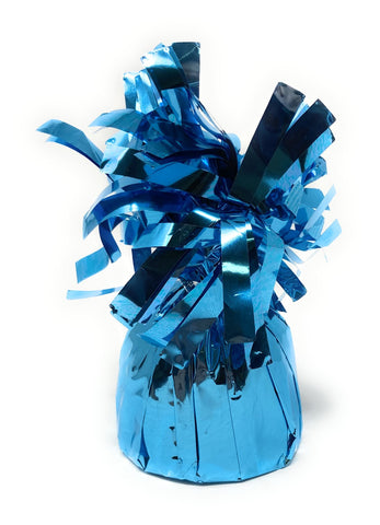 1 DZ Metallic Balloon Weights - Assorted Colors - Light Blue