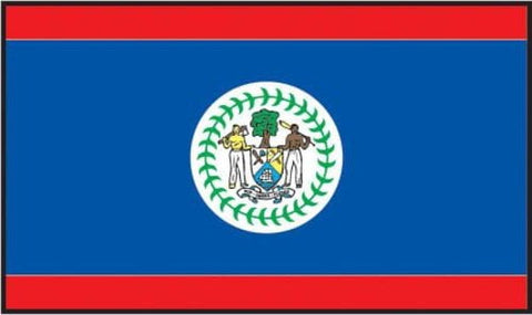 4" x 6" Belize Soft Polyester Flag Banner
