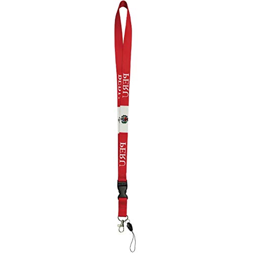 28" Peru Flag Lanyard