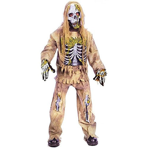 Skeleton Zombie Child Costume - As Shown / Small (4-6)