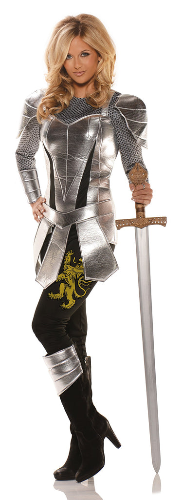 Underwraps Women's Medieval Renaissance Knight Costume - A Knight to Remember
