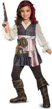 Disguise POTC5 Captain Jack Sparrow Girl Classic Costume