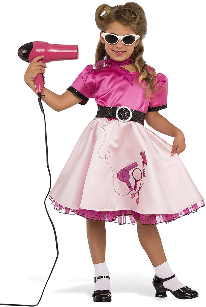 Rubie s Costume Child s 50 s Beauty School Girl Costume Large Multic Fantasia Inc