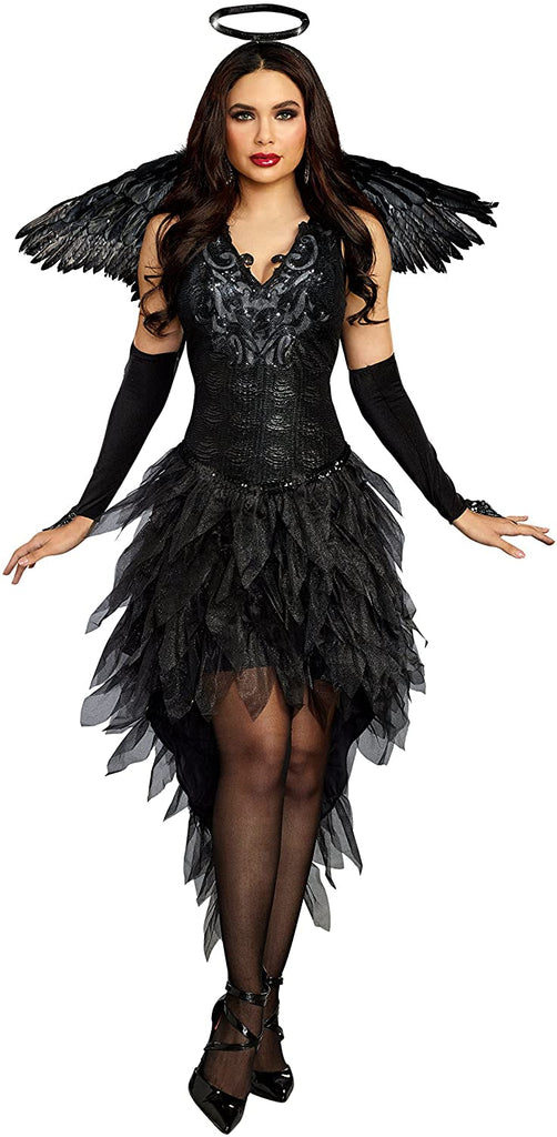 Dreamgirl Women's Luxurious Angel of Darkness