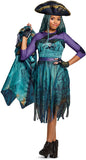 Disguise 24151G Uma Deluxe Descendants 2 Costume, Teal, Large (10-12)