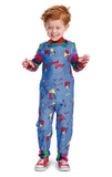 Chucky Costume for Toddlers, Official Childs Play Chucky Costume Jumpsuit and Mask Outfit, Classic Size Large (4-6) Multicolored