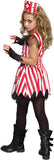 SugarSugar Girls Candy Striper Costume, One Color, Large, One Color, Large