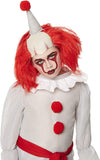 Killer Clown Costume - Halloween Kids Scary Horror Evil Villain Outfit, White, Red
