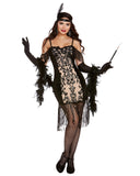 Dreamgirl Women's All Dolled Up, Black, Large