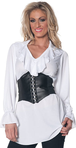 Underwraps Women's Pirate Ruffled Blouse