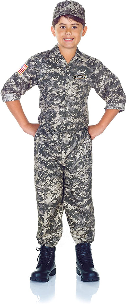 UNDERWRAPS Children's Army Camo Set Costume - Camouflage, Small (4-6)