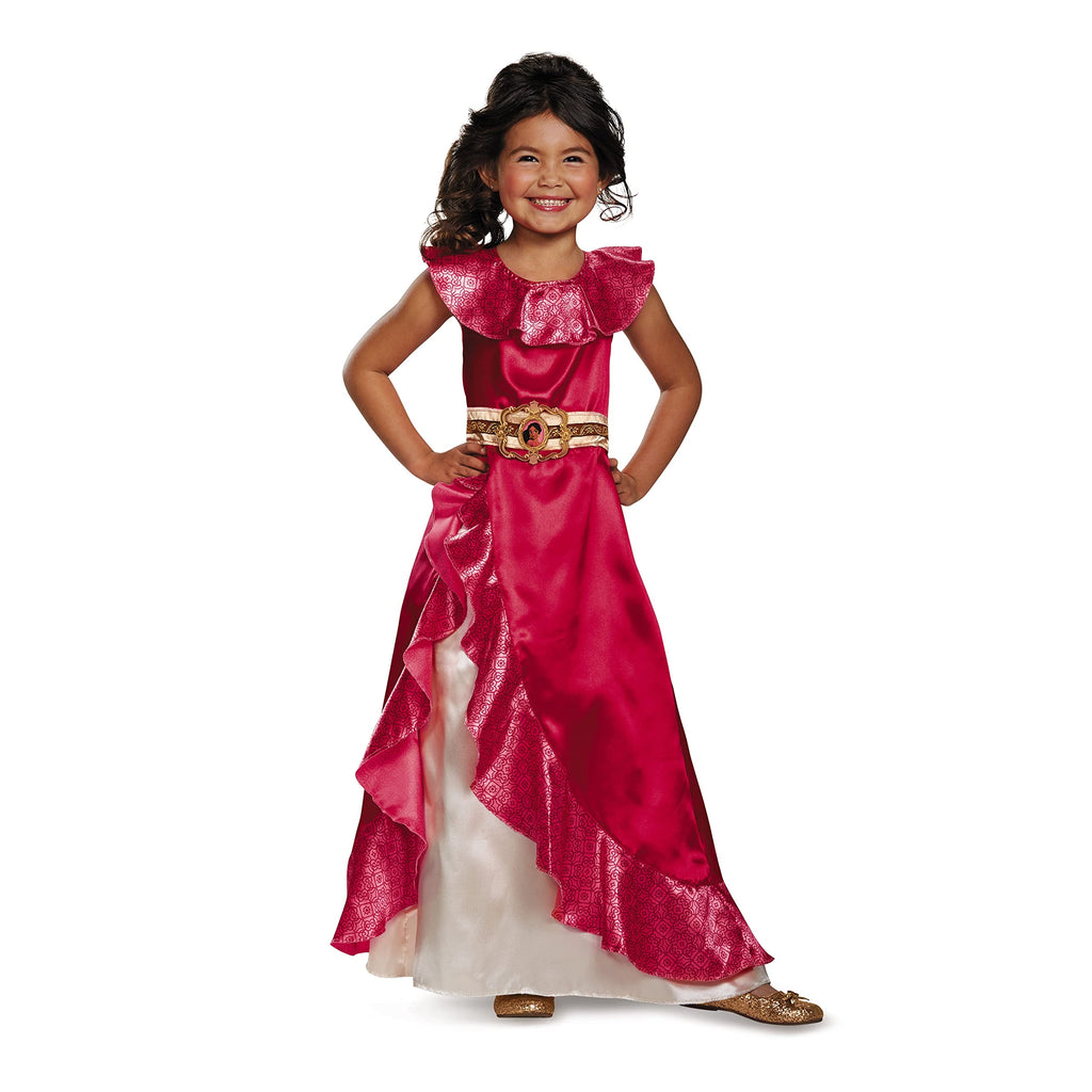 Disguise Disney Elena of Avalor Adventure Classic Girls' Costume Pink/Red/Kaf5 Lavender, XS (3T-4T)
